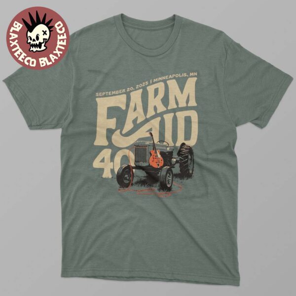 Farm Aid 40 Minneapolis Minnesota On September 20 2025 Tractor AMP T-Shirt