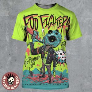 Foo Fighters Washington DC 2025 Venue Poster At The Black Cat On September 21 2025 All Over Print Shirt