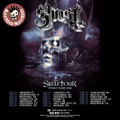 Ghost Skeletour World Tour 2026 North American Run Schedule Cities Dates