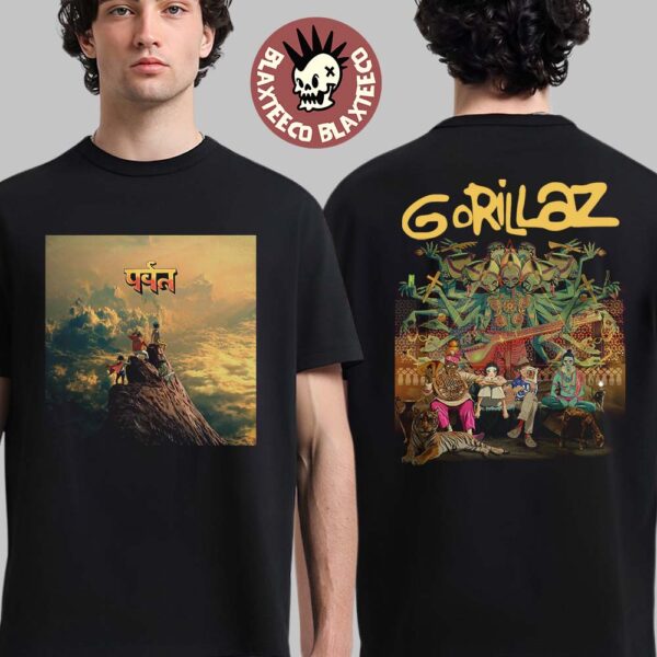Gorillaz The Mountain Album Cover Art Two Sided T-Shirt