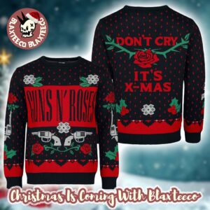 Guns N Roses Don’t Cry It Is Xmas 2025 Knitted Ugly Christmas Sweater