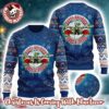 Guns N Roses Sweet Child O Christmas Time Knitted Checker Board Pattern Holiday Theme Christmas Ugly Sweater