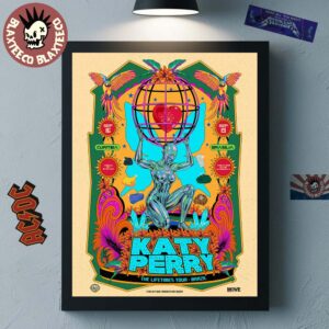 Katy Perry The Lifetimes Tour Brazil 2025 Venue Poster In Curitiba On September 16 And Brasilia On September 19 2025 Home Decor Poster Canvas