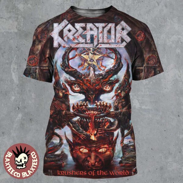 Kreator Krushers Of The World 16th Studio Album Cover Art All Over Print Shirt