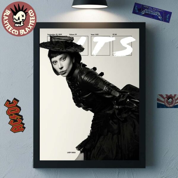 Lady Gaga Stuns On The Cover Of The Hits Daily Double New Eddition On September 29 2025 Volume 39 Issue 1432 Home Decor Poster Canvas