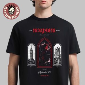 Lady Gaga The Mayhem Ball Tour 2025 2026 London UK Night 1 Poster At The O2 On September 29 2025 Essentials T-Shirt