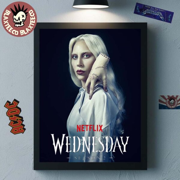 Lady Gaga Wednesday Season 2 Part 2 As Rosaline Rotwood Character Back To The Same Nightmare Home Decor Poster Canvas