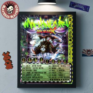 Machine Girl Europe And UK Tour 2026 Schedule Dates Home Decor Poster Canvas