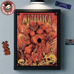 Metallica Hero Of The Day Load Remastered 2025 Poster Canvas For Home Decor