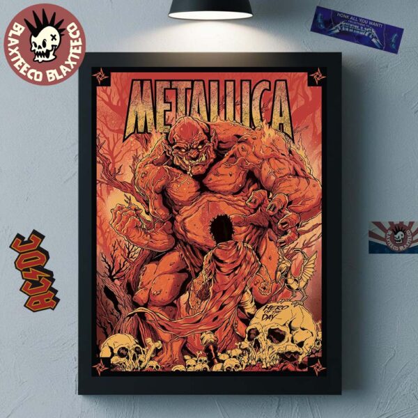Metallica Hero Of The Day Load Remastered 2025 Poster Canvas For Home Decor
