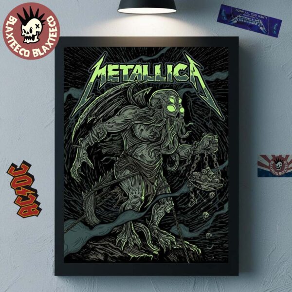 Metallica New York Comic Con 2025 Exclusive Poster On October 9-12 2025 And Justice For Ktulu Art Home Decor Poster Canvas