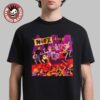 Riot Fest 2025 Douglass Park Chicago Merch On September 19-21 2025 Funny Cat Art With Lineup Two Sided T-Shirt