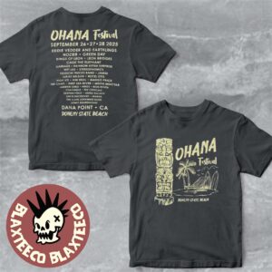 Ohana Festival 2025 Merchandise Dana Point CA At Doheny State Beach On September 26-28 2025 Lounge Two Sided T-Shirt