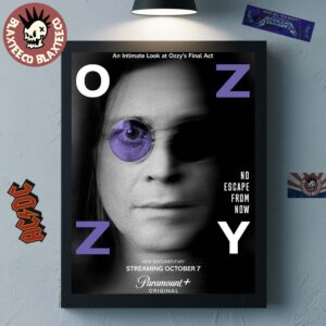 Ozzy Osbourne An Intimate Look At Ozzy’s Final Act New Documentary Movie No Escape From Now Poster Canvas For Home Decor