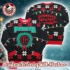 Pantera Fucking Hostile Skeleton With Flame Big Logo Pattern Holiday Ugly Christmas Sweater