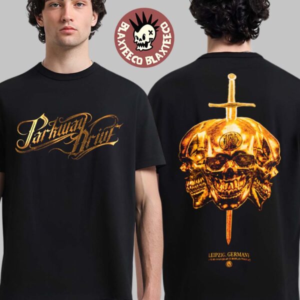 Parkway Drive Leipzig Germany 2025 20 Year Anniversary European Tour Pop Up Exclusive Tee On September 19 2025 Two Sided T-Shirt