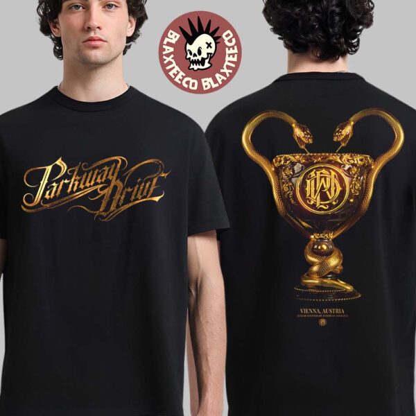 Parkway Drive Vienna Austria 2025 20 Year Anniversary European Tour Pop Up Exclusive Tee On September 21 2025 Two Sided T-Shirt