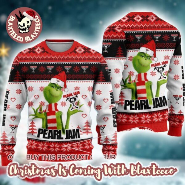 Pearl Jam x Grinch Holiday Merry Xmas Gift 2025 Ugly Christmas Sweater