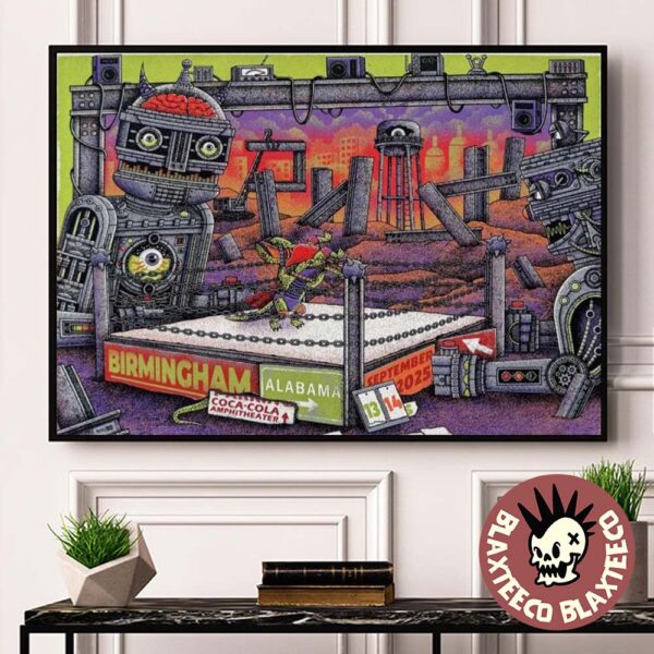 Phish Birmingham Alabama 2025 Venue Poster At Coca Cola Amphitheater On September 13 And 14 2025 Home Decor Poster Canvas