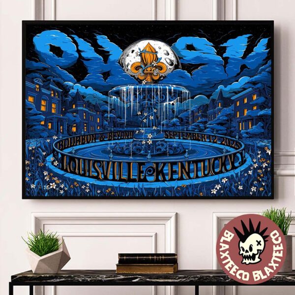 Phish Louisville Kentucky 2025 Venue Poster At Bourbon And Beyond On September 12 2025 Home Decor Poster Canvas