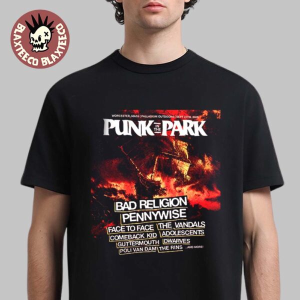 Punk In The Park Worcester Massachusetts 2025 On September 27 Full Lineup Unisex T-Shirt