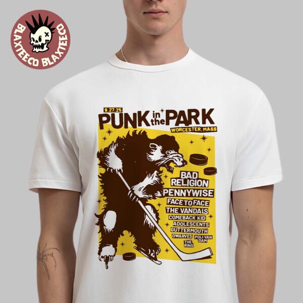 Punk In The Park Worcester Massachusetts 2025 Poster On September 27 Blades the Bruin Art Classic T-Shirt