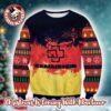 Rammstein Logo Grinch Stole The Logo Funny Knitted Ugly Christmas Sweater