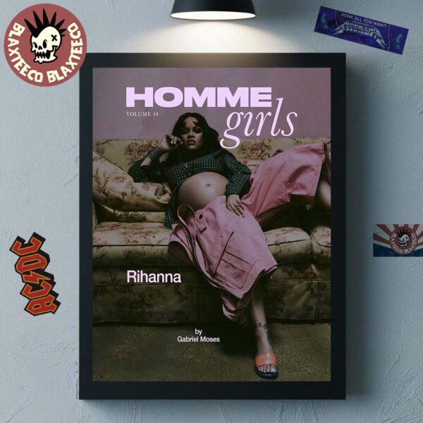 Rihanna Graces The Cover Of HommeGirls Volume 14 2025 Home Decor Poster Canvas