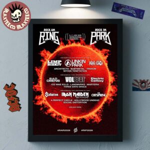 Rock Am Ring And Rock Im Park 2026 Full Lineup Nurburgring Nurnberg On June 5-7 2026 Home Decor Poster Canvas