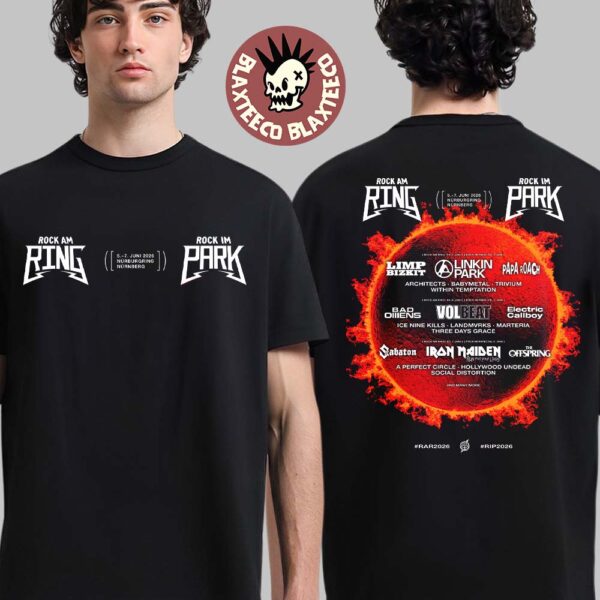 Rock Am Ring And Rock Im Park 2026 Full Lineup Nurburgring Nurnberg On June 5-7 2026 Two Sided T-Shirt