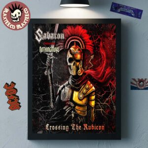 Sabaton Ft Nothingmore Crossing The Rubicon Single Cover Art Out On September 12 2025 Poster Canvas For Home Decor