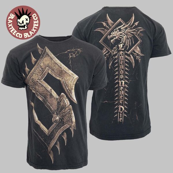 Sabaton Legends Dragon Spine Legends Never Die Vintage T-Shirt