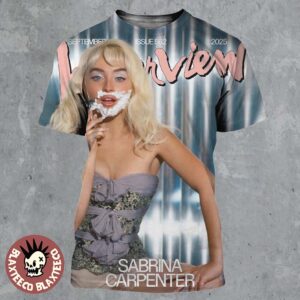 Sabrina Carpenter Graces The Cover Of Interview Magazine Issue 562 September 2025 All Over Print Shirt