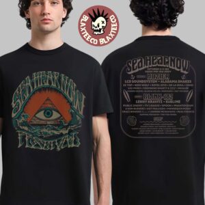 Sea Hear Now Festival 2025 Asbury Park New Jersey September 13-14 Eye Lineup Two Sided T-Shirt