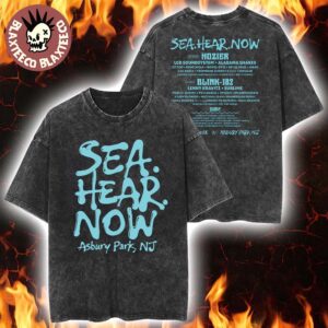Sea Hear Now Festival 2025 Asbury Park New Jersey September 13-14 Wave Lineup Vintage Washed T-Shirt