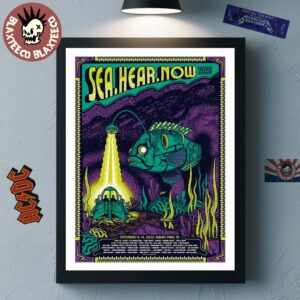 Sea Hear Now Festival 2025 In Asbury New Jersey 2025 Gig Poster On September 13-14 2025 With Lineup Home Decor Poster Canvas