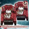 Slayer Reign In Blood For The Holiday Skull Red And Black Knitted Ugly Sweater