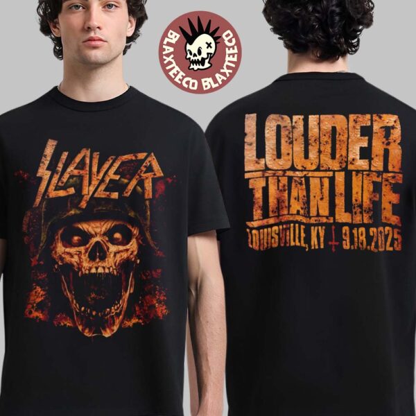 Slayer Louder Than Life Louisville Kentucky 2025 Venue Tee On September 18 2025 T-Shirt