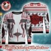 Slipknot Band Goat Skull Horror All Over Tribal S Logo With Snowflakes Pattern Ugly Christmas Sweater