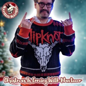 Slipknot Goat Head Merry Christmas Ya Filthy Maggots Ugly Christmas Sweater