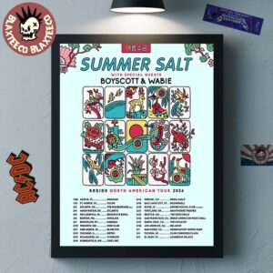 Summer Salt Reside North American Tour 2026 Schedule Dates Home Decor Poster Canvas