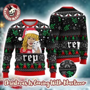 Taylor Swift Reputation Santa Taylor Hug A Cat Merry Xmas Holiday 2025 Ugly Christmas Sweater