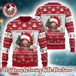 Taylor Swift Santa Ho Ho Ho Have Yourself A Merry Swiftmas Ugly Christmas Sweater