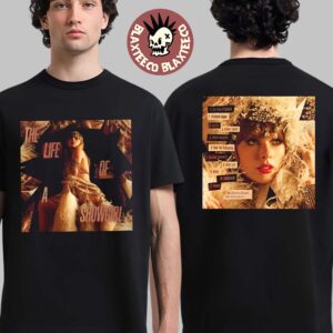 Taylor Swift The Life Of A Showgirl The Crowd Is Your King Edition Album Cover And Tracklist Two Sided T-Shirt