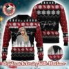 Taylor Swift With Travis Kelce the Kansas City Chiefs x The Eras Tour Knitted Red Ugly Christmas Sweater