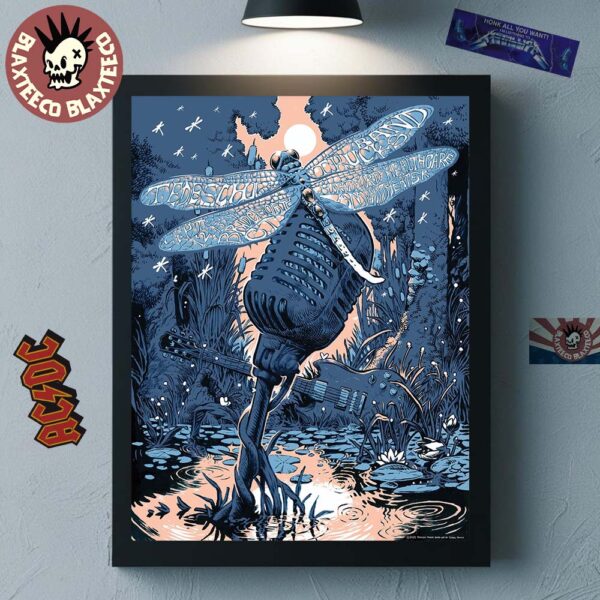 Tedeschi Trucks Band Bridgeport Connecticut 2025 Venue Poster At Hartford Healthcare Amphitheater On September 12 13 2025 Home Decor Poster Canvas