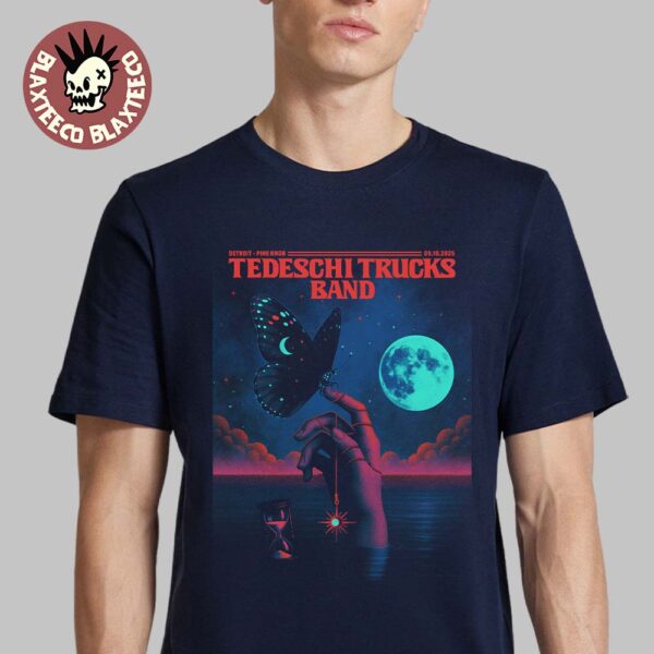 Tedeschi Trucks Band Detroit Michigan 2025 Venue Poster At Pine Knob On September 10 2025 Classic T-Shirt
