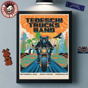 Tedeschi Trucks Band Mansfield Massachusetts 2025 Venue Poster At Xfinity Center On September 6 2025 Home Decor Poster Canvas