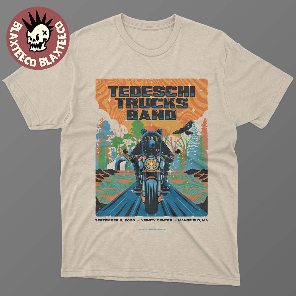 Tedeschi Trucks Band Mansfield Massachusetts 2025 Venue Poster At Xfinity Center On September 6 2025 Unisex T-Shirt