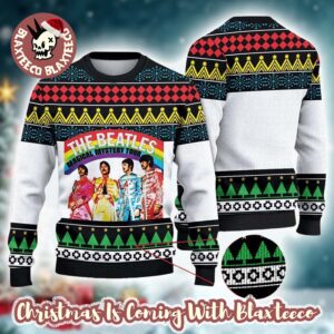 The Beatles 1980 Magical Mystery Tour Xmas Gifts For Fan 2025 Christmas Ugly Sweater